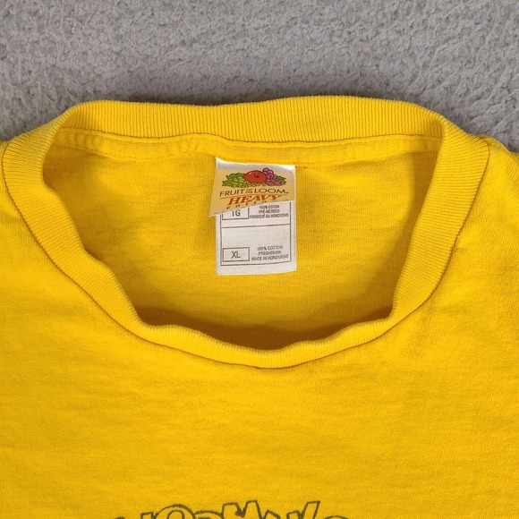 Enormulon Kill T-Shirt Mens XL Yellow Robot‎ Destroy Short Sleeve Heavy Cotton - Picture 4 of 16